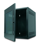 APC by Schneider Electric NetShelter WX AR100 13U Wall Mountable Rack Cabinet for Networking, Airflow System - 482.60 mm Rack Width x 482.60 mm Rack Depth - Black