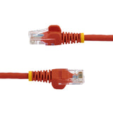 StarTech.com 1 m Red Cat5e Snagless RJ45 UTP Patch Cable - 1m Patch Cord
