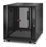 APC by Schneider Electric NetShelter SX 12U Floor Standing Rack Cabinet for Server, Storage - 482.60 mm Rack Width x 755.65 mm Rack Depth - Black - TAA Compliant