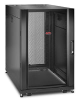 APC by Schneider Electric NetShelter SX 18U Floor Standing Rack Cabinet for Server, Storage - 482.60 mm Rack Width x 920.75 mm Rack Depth - Black - TAA Compliant