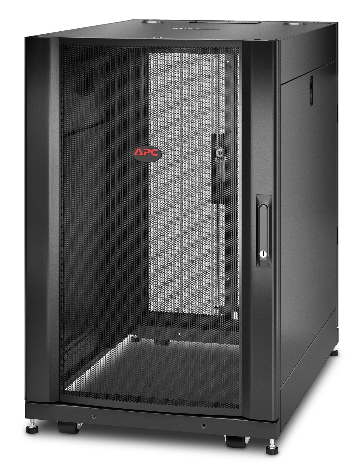 APC by Schneider Electric NetShelter SX 18U Floor Standing Rack Cabinet for Server, Storage - 482.60 mm Rack Width x 755.65 mm Rack Depth - Black - TAA Compliant