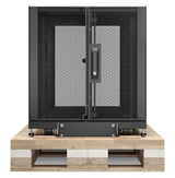 APC by Schneider Electric NetShelter SX 12U Floor Standing Rack Cabinet for Server, Storage - 482.60 mm Rack Width x 755.65 mm Rack Depth - Black - TAA Compliant