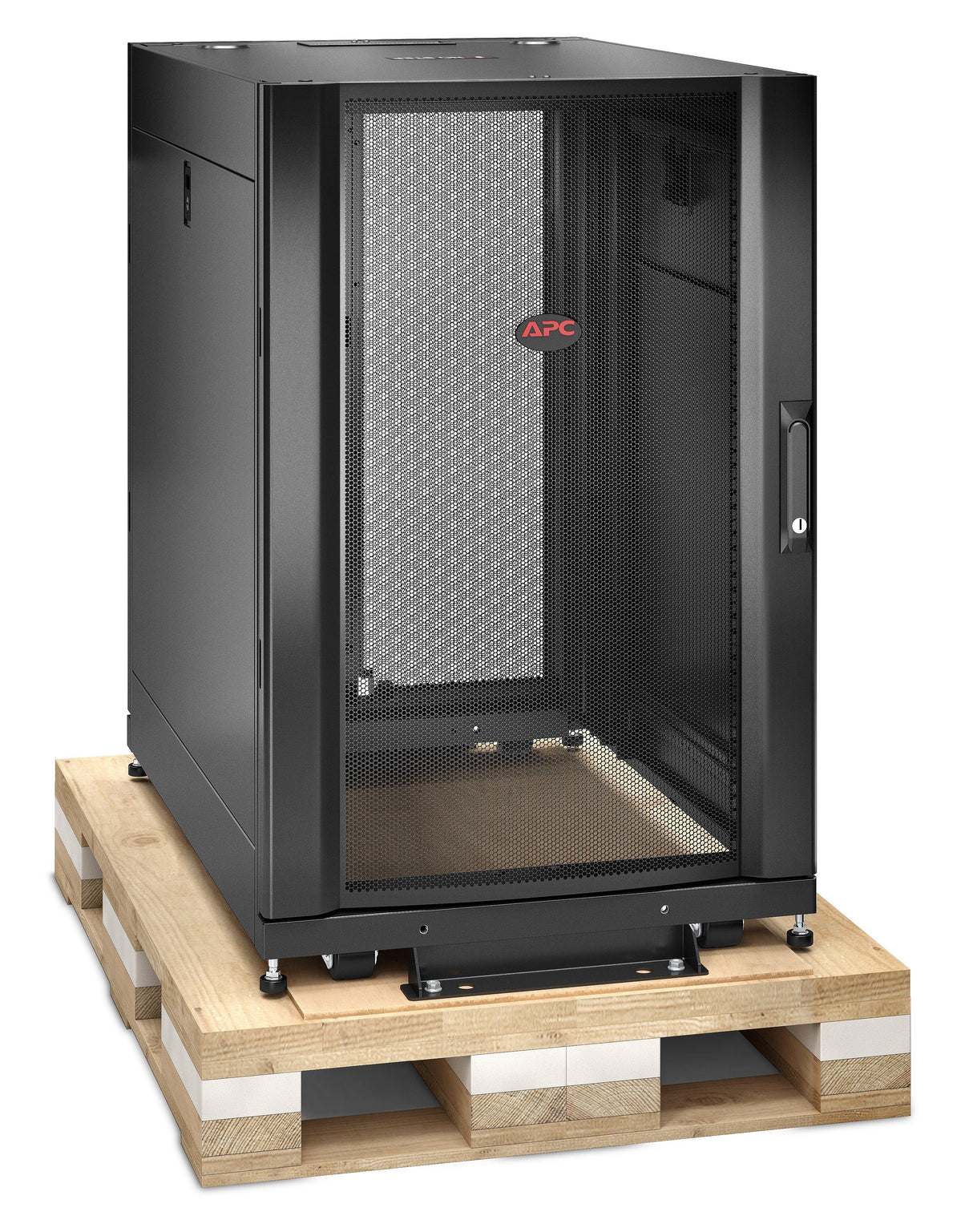 APC by Schneider Electric NetShelter SX 18U Floor Standing Rack Cabinet for Server, Storage - 482.60 mm Rack Width x 755.65 mm Rack Depth - Black - TAA Compliant