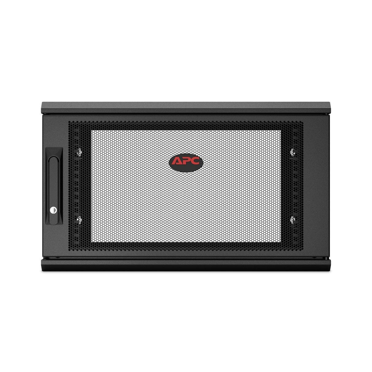 APC by Schneider Electric NetShelter WX AR106SH4 6U Wall Mountable Rack Cabinet for Networking, Airflow System - 482.60 mm Rack Width x 329 mm Rack Depth - Black