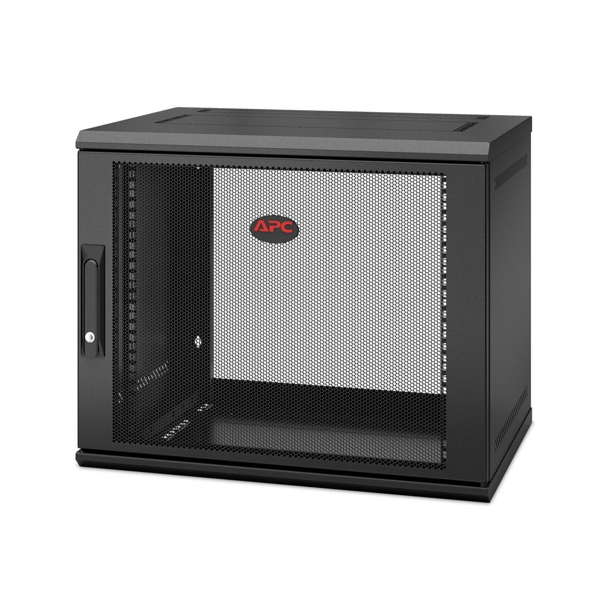 APC by Schneider Electric NetShelter WX 9U Wall Mountable Rack Cabinet for Networking, Airflow System - 482.60 mm Rack Width x 329 mm Rack Depth - Black