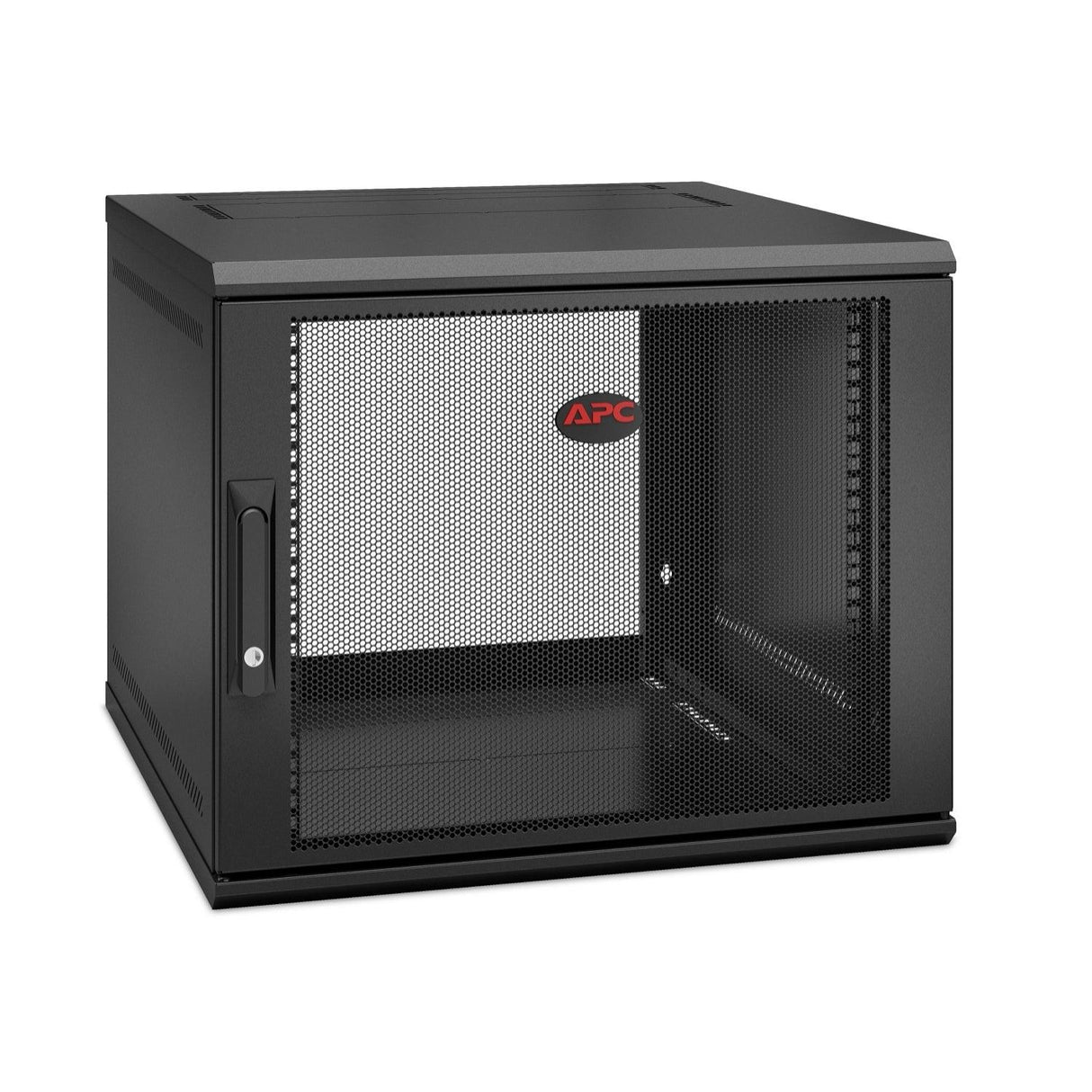 APC by Schneider Electric NetShelter WX 9U Wall Mountable Rack Cabinet for Networking, Airflow System - 482.60 mm Rack Width x 528 mm Rack Depth - Black