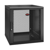 APC by Schneider Electric NetShelter WX 12U Wall Mountable Rack Cabinet for Networking, Airflow System - 482.60 mm Rack Width x 528 mm Rack Depth - Black
