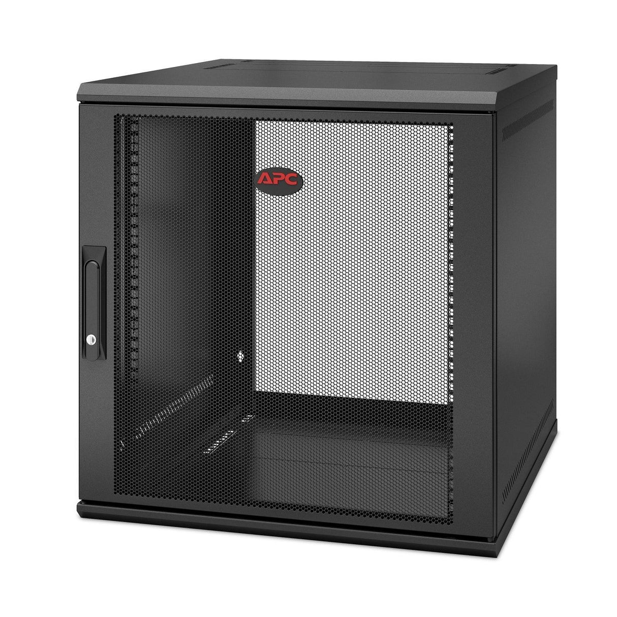 APC by Schneider Electric NetShelter WX 12U Wall Mountable Rack Cabinet for Networking, Airflow System - 482.60 mm Rack Width x 528 mm Rack Depth - Black