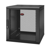 APC by Schneider Electric NetShelter WX 12U Wall Mountable Rack Cabinet for Networking, Airflow System - 482.60 mm Rack Width x 528 mm Rack Depth - Black