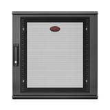 APC by Schneider Electric NetShelter WX 12U Wall Mountable Rack Cabinet for Networking, Airflow System - 482.60 mm Rack Width x 528 mm Rack Depth - Black