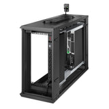 APC by Schneider Electric NetShelter WX AR106VI 6U Wall Mountable Rack Cabinet for Networking, Converged Infrastructure, Storage, Server, Airflow System - 482.60 mm Rack Width x 762 mm Rack Depth -