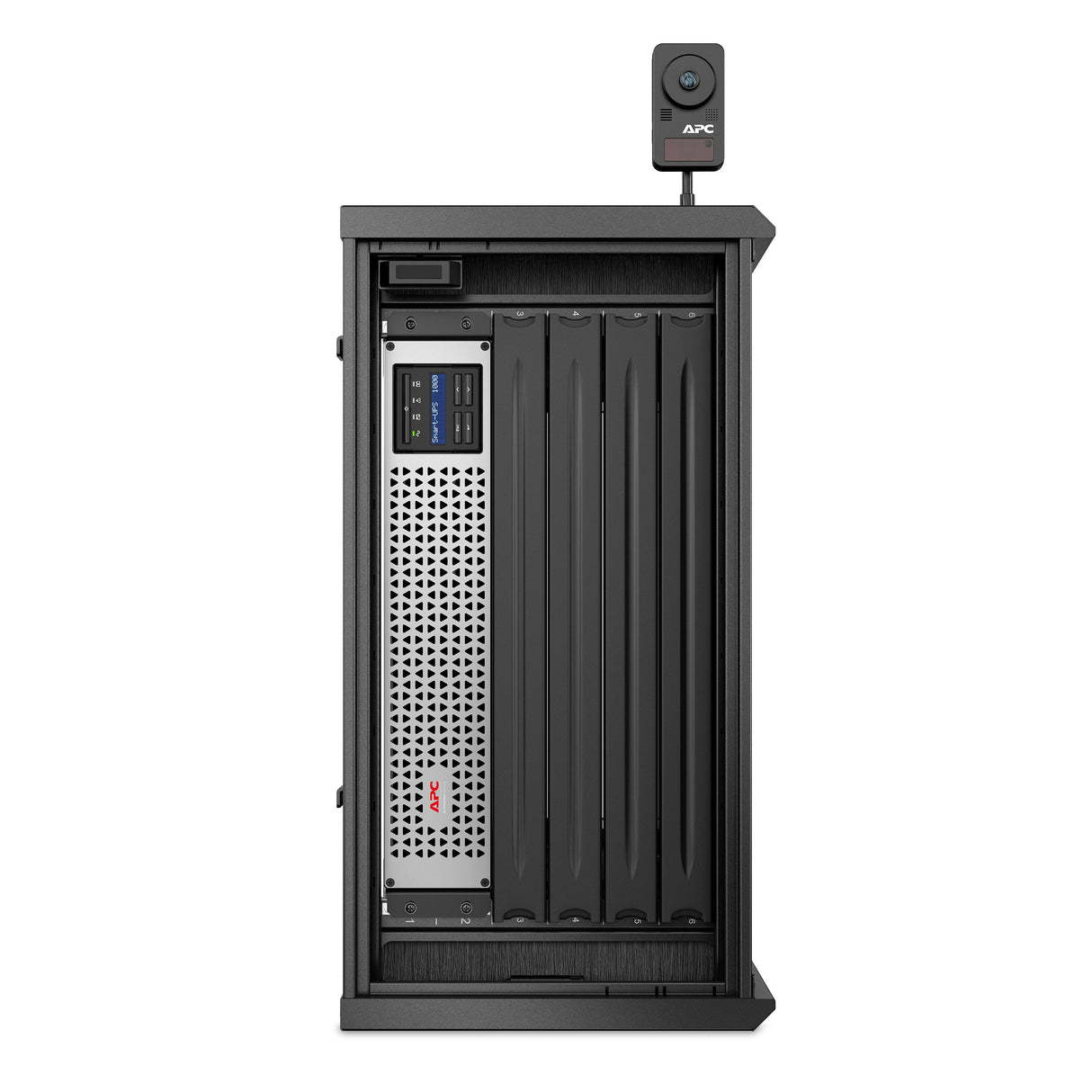 APC by Schneider Electric NetShelter WX AR106VI 6U Wall Mountable Rack Cabinet for Networking, Converged Infrastructure, Storage, Server, Airflow System - 482.60 mm Rack Width x 762 mm Rack Depth -