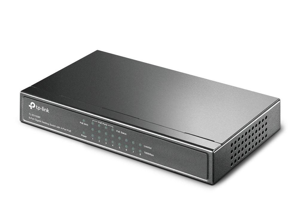TP-Link TL-SG1008P 8 Ports Ethernet Switch - Gigabit Ethernet - 10/100/1000Base-T