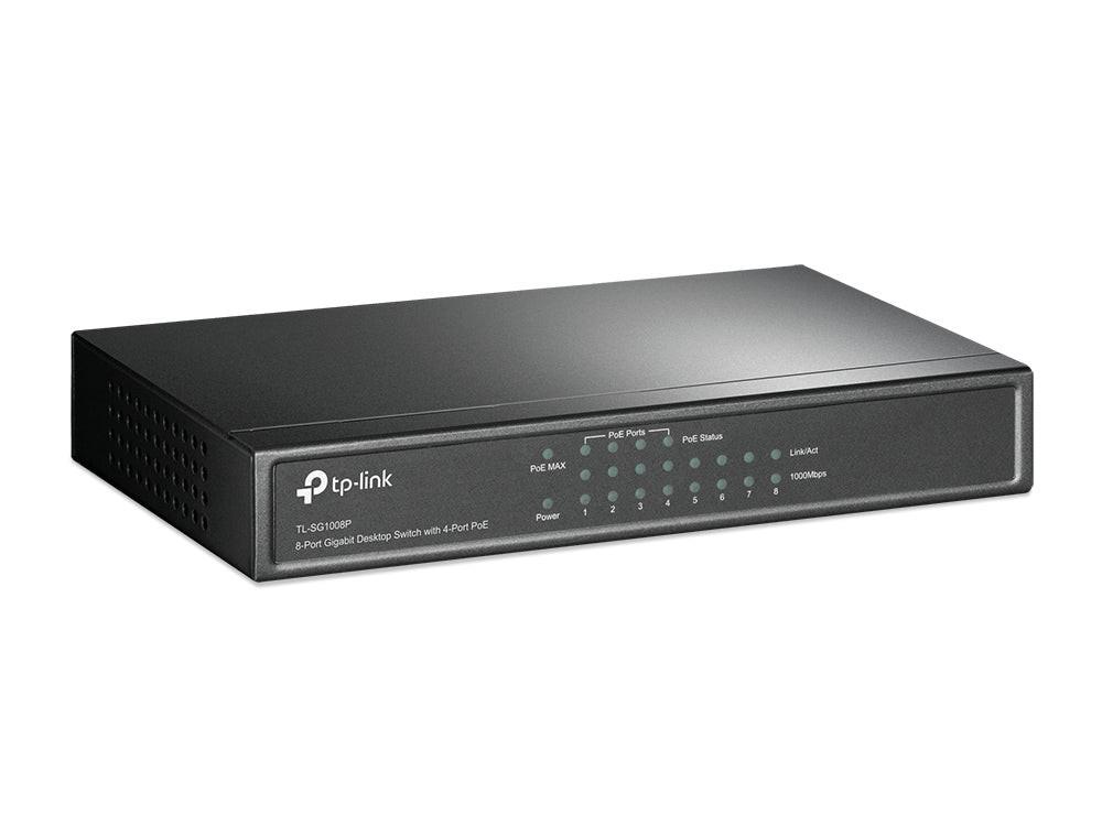 TP-Link TL-SG1008P 8 Ports Ethernet Switch - Gigabit Ethernet - 10/100/1000Base-T