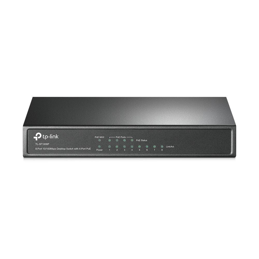 TP-Link TL-SF1008P 8 Ports Ethernet Switch - Fast Ethernet - 10/100Base-TX