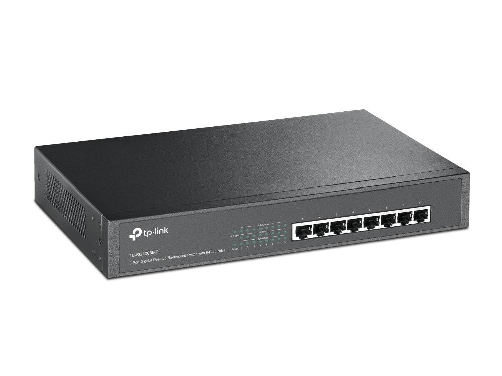 TP-Link TL-SG1008MP 8 Ports Ethernet Switch - Gigabit Ethernet - 1000Base-T