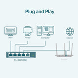 TP-Link EasySmart TL-SG105E 5 Ports Ethernet Switch - 10/100/1000Base-T