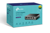 TP-Link JetStream TL-SG1005P 5 Ports Ethernet Switch - Gigabit Ethernet - 10/100/1000Base-T