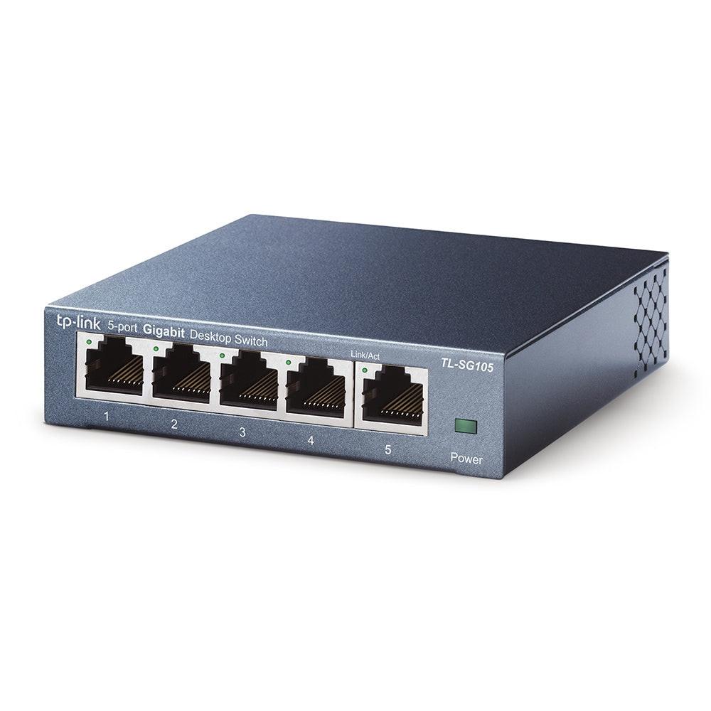 TP-Link TL-SG105 5 Ports Ethernet Switch - Gigabit Ethernet - 10/100/1000Base-T