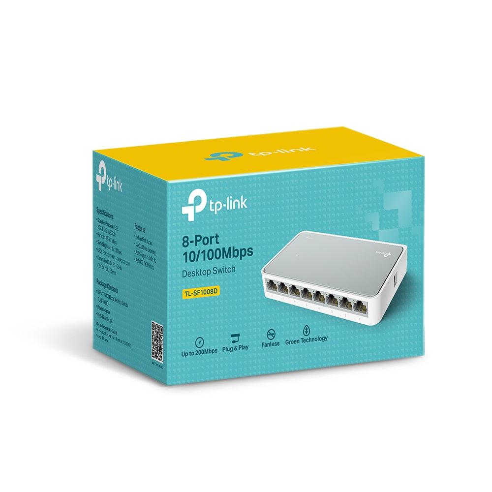 TP-Link TL-SF1008D 8 Ports Ethernet Switch - Fast Ethernet - 10/100Base-TX