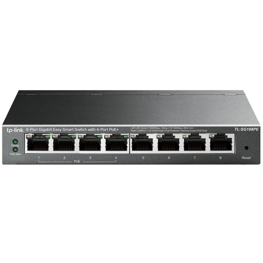 TP-Link EasySmart TL-SG108PE 8 Ports Manageable Ethernet Switch - Gigabit Ethernet - 10/100/1000Base-T