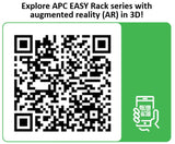 APC by Schneider Electric Easy 48U Floor Standing Enclosed Cabinet Rack Cabinet - 482.60 mm Rack Width x 838.20 mm Rack Depth - Black