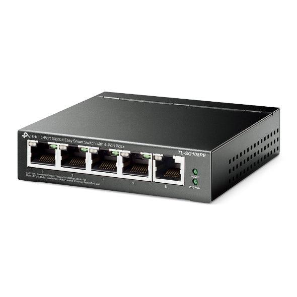 TP-Link TL-SG105PE 5 Ports Ethernet Switch - Gigabit Ethernet - 10/100/1000Base-T