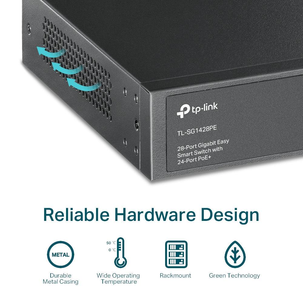 TP-Link EasySmart TL-SG1428PE 28 Ports Manageable Ethernet Switch