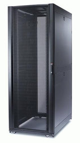 APC by Schneider Electric NetShelter SX 42U Floor Standing Enclosed Cabinet Rack Cabinet for Blade Server - 482.60 mm Rack Width - Black - TAA Compliant
