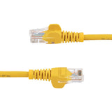 StarTech.com 3 m Yellow Cat5e Snagless RJ45 UTP Patch Cable - 3m Patch Cord