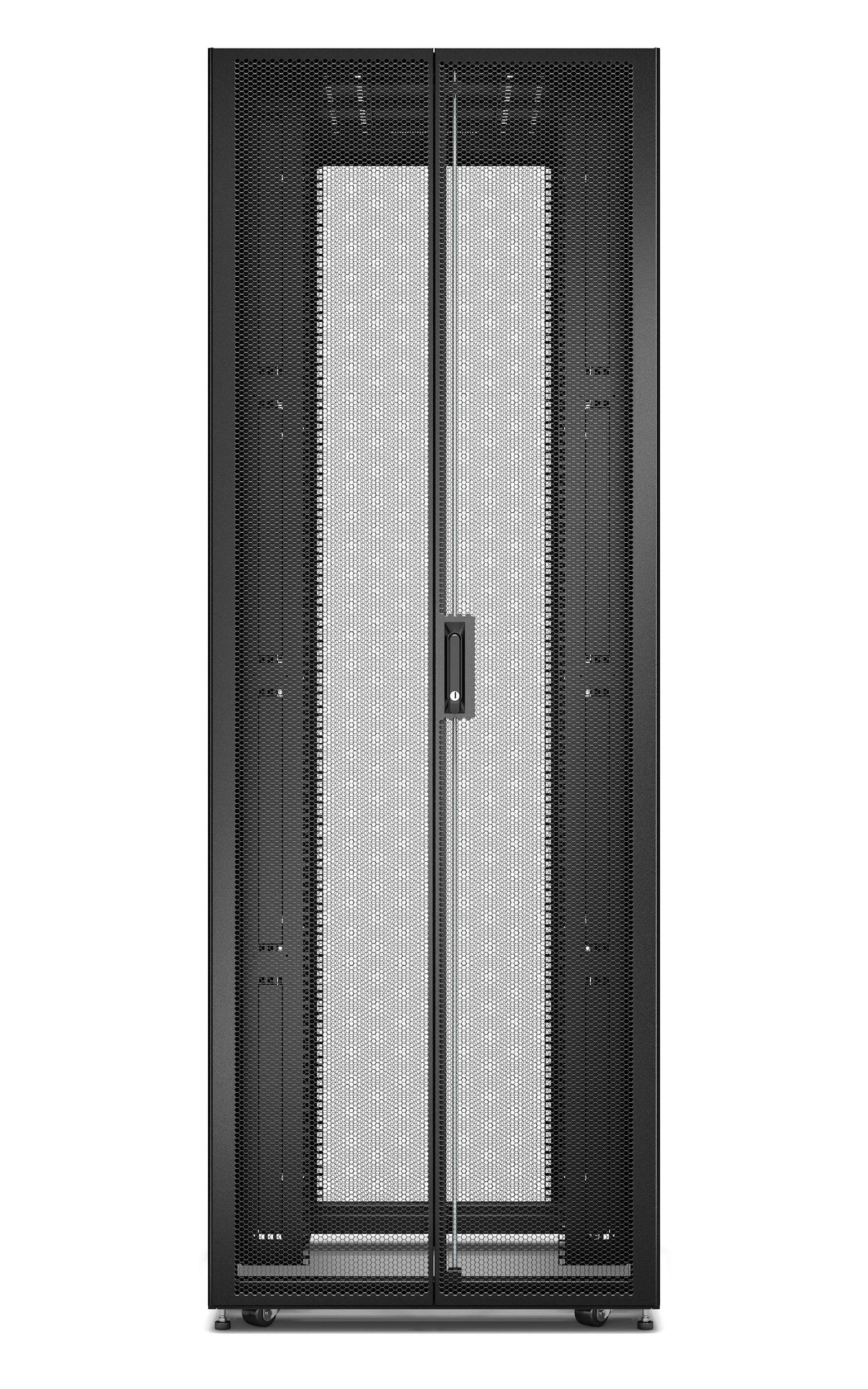 APC by Schneider Electric Easy 48U Floor Standing Enclosed Cabinet Rack Cabinet - 482.60 mm Rack Width x 838.20 mm Rack Depth - Black