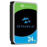 Seagate SkyHawk AI ST24000VE002 24 TB Hard Drive - 3.5" Internal - SATA (SATA/600) - Conventional Magnetic Recording (CMR) Method