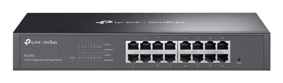 Omada ES216G 16 Ports Manageable Ethernet Switch - Gigabit Ethernet - 10/100/1000Base-T