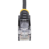 StarTech 10m Black Slim CAT6 Ethernet Cable, Snagless RJ45, UTP, LSZH, 28AWG Pure Bare Copper, Slim Network Patch Cord