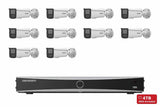 Hikvision 6MP AcuSense G2H Strobe Bullet 10-Camera Kit | 4TB HDD Pre-Installed