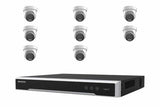 Hikvision 6MP AcuSense Strobe & Siren Turret 8-Camera Kit | BYO HDD