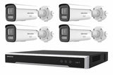Hikvision 6MP ColorVu 3.0 Varifocal Pro Bullet 4-Camera Bullet Kit (No HDD)