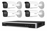 Hikvision 6MP AcuSense G2H Bullet 4-Camera + UPS Kit