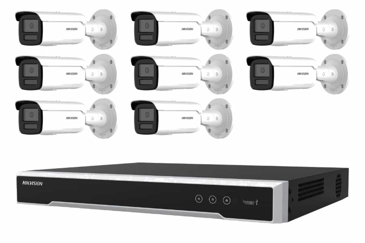 Hikvision 6MP AcuSense G2H Bullet 8-Camera Bullet Kit (No HDD)