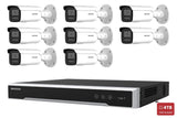 Hikvision 6MP AcuSense G2H Bullet 8-Camera Bullet Kit