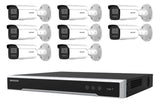 Hikvision 6MP AcuSense Strobe Bullet 8-Camera Bullet Kit (No HDD)