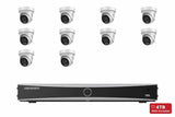 Hikvision 8MP 4K ColorVu 3.0 Strobe Turret 10-Camera Kit | 4TB HDD Pre-Installed