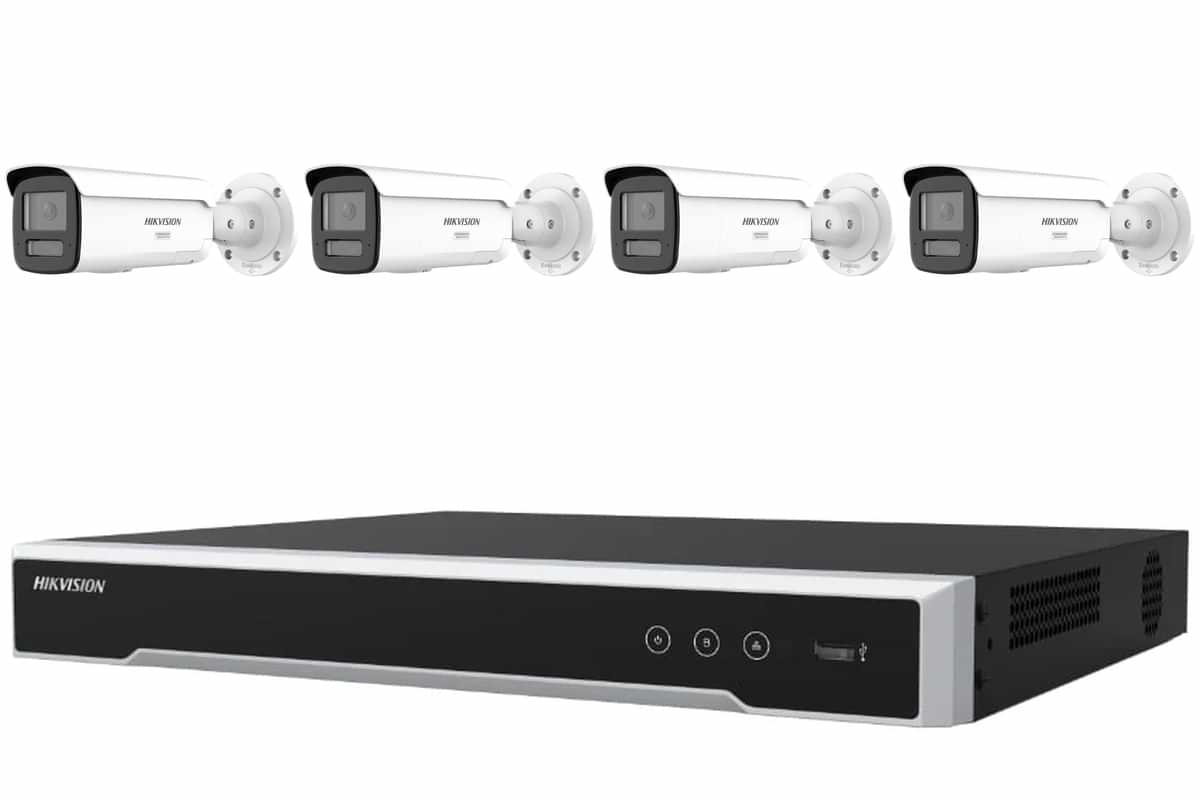 Hikvision 8MP 4K ColorVu 3.0 4-Camera Bullet Kit
