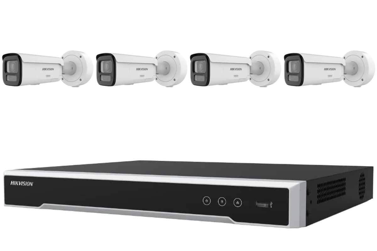 Hikvision 8MP 4K ColorVu 3.0 4-Camera Varifocal Bullet Pro Kit
