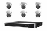 Hikvision 8MP 4K AcuSense Strobe & Siren Turret 6-Camera Kit | BYO HDD