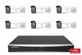 Hikvision 8MP 4K ColorVu 3.0 Bullet 6-Camera Kit | 4TB HDD Pre-Installed