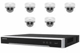 Hikvision 8MP 4K ColorVu 3.0 6-Camera Mini Dome Kit