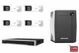 Hikvision 8MP 4K ColorVu 2.0 Bullet 4-Camera Bullet + UPS Kit