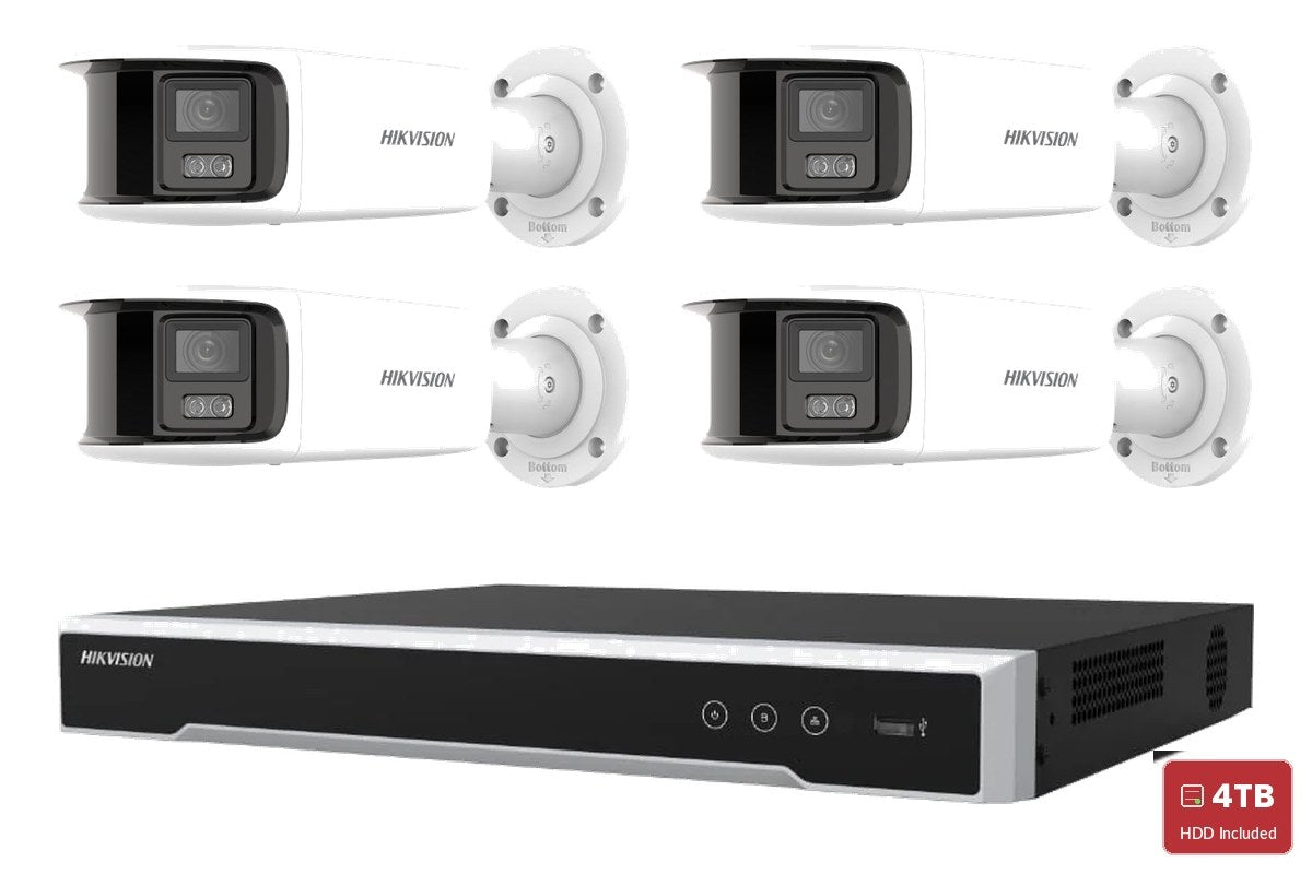 Hikvision 8MP 4K ColorVu 2.0 Bullet 4-Camera Bullet Kit
