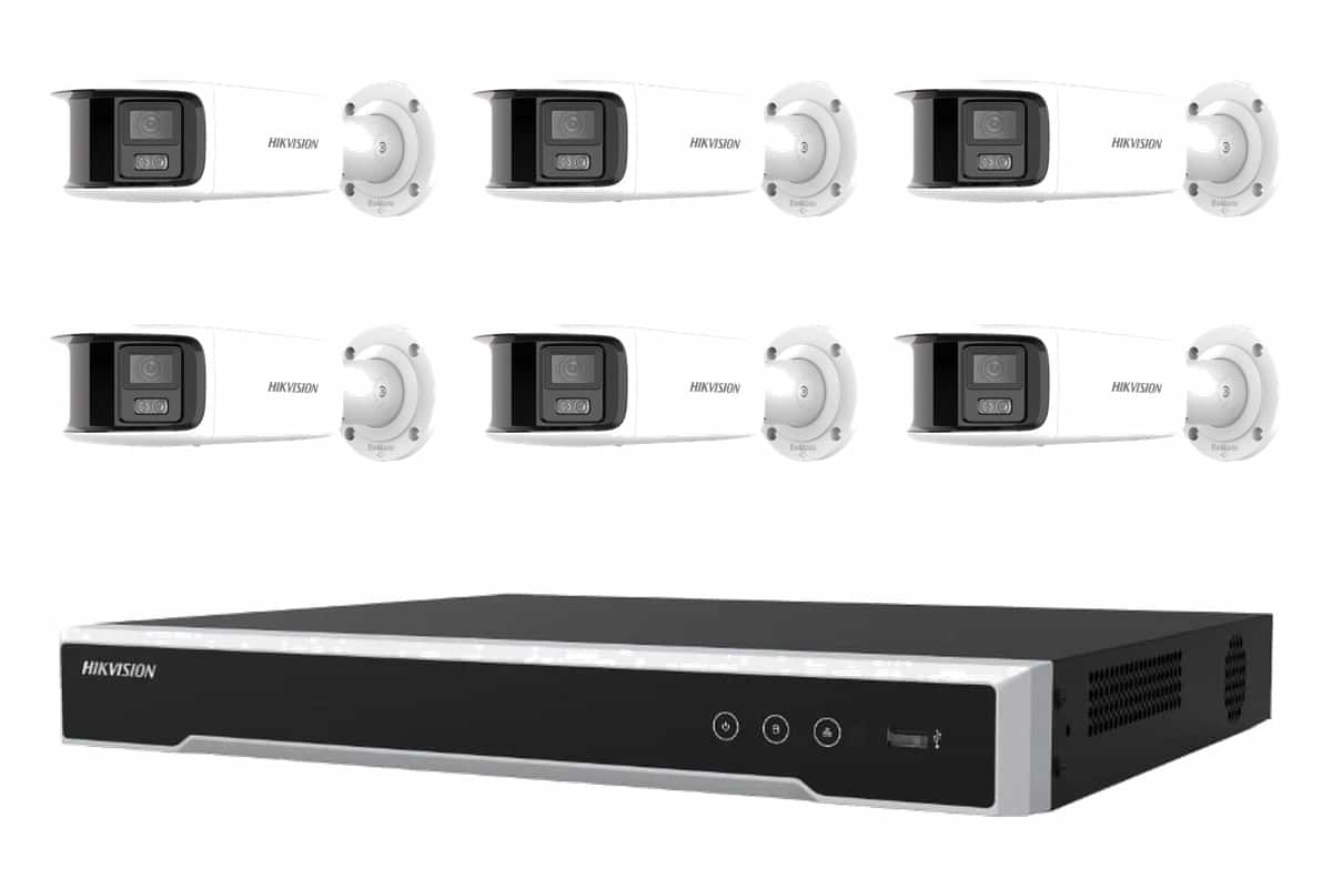 Hikvision 8MP 4K ColorVu 2.0 Bullet 6-Camera Bullet Kit (No HDD)